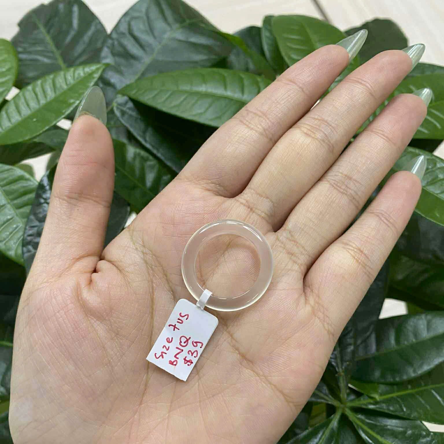 Nhẫn Jade Bạch Nguyệt Quang Chalcedony Ring 333017