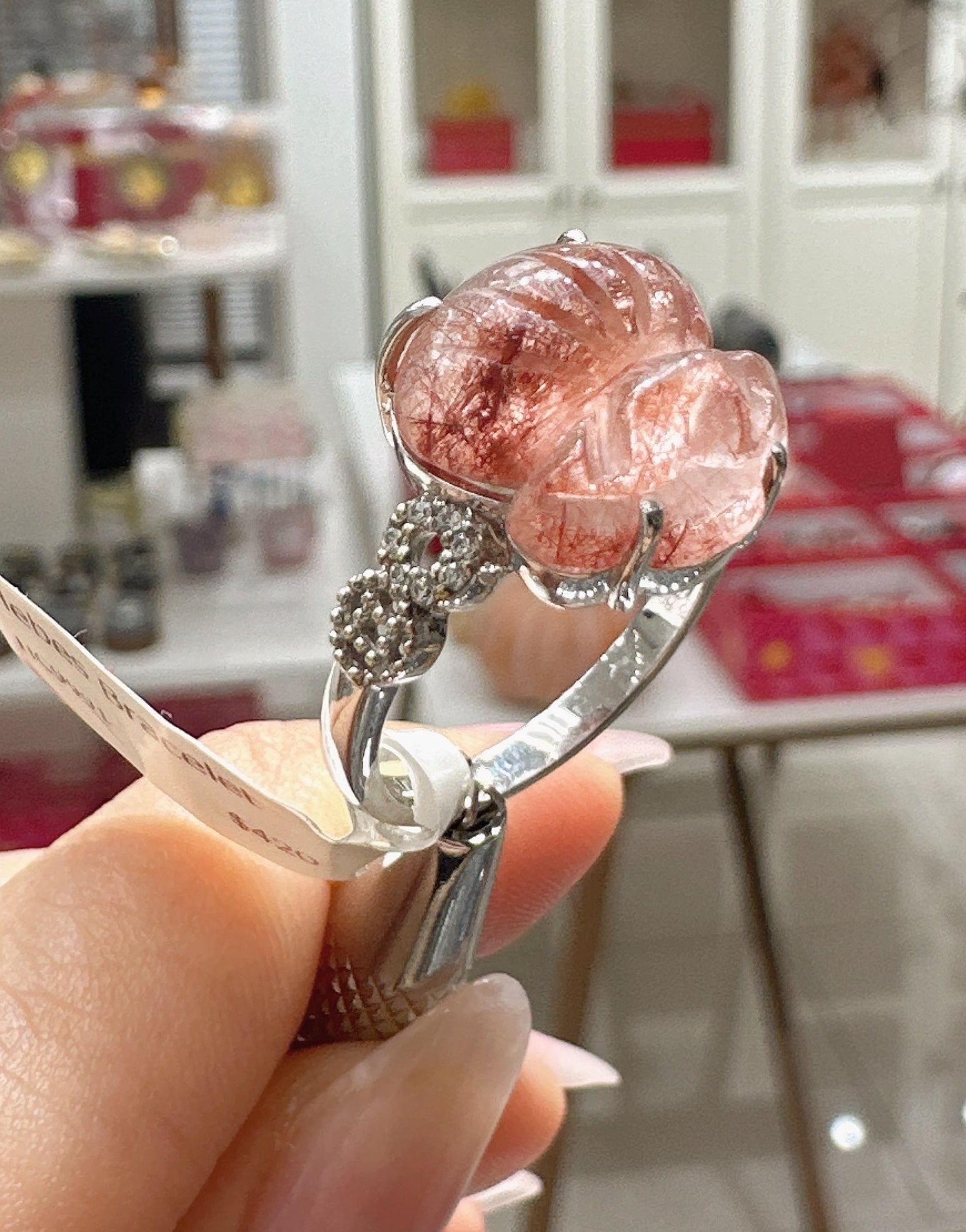 Red Rutilated Quartz Ring 333035