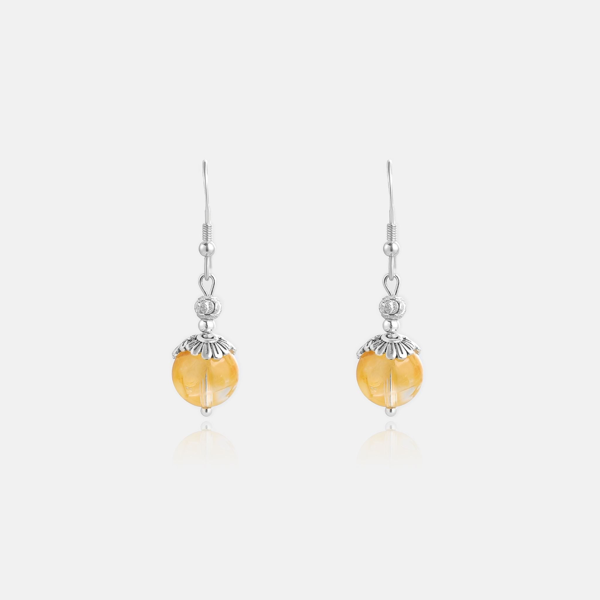 Yellow Lodolite Earrings HC555312