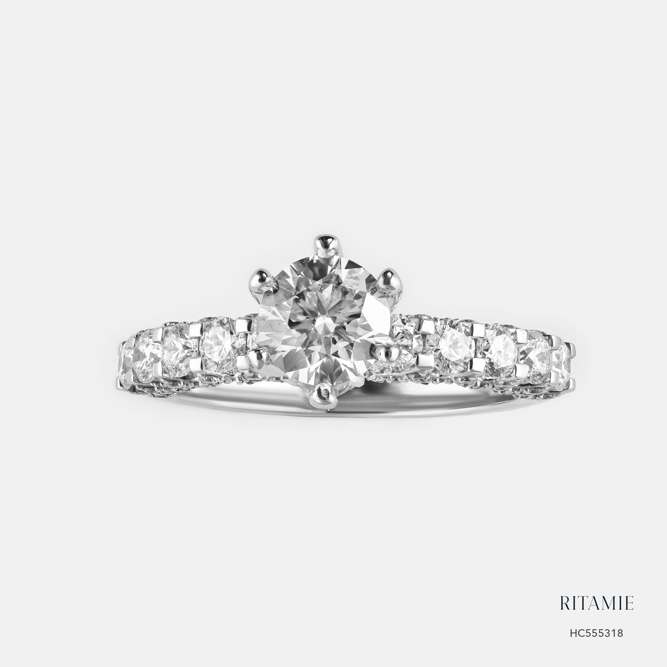 Hera Radiance 10K White Gold Lab Diamond Ring HC555318