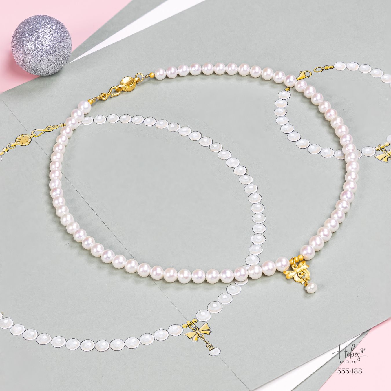 Luster Janpanese Akoya Pearl Necklace 555488
