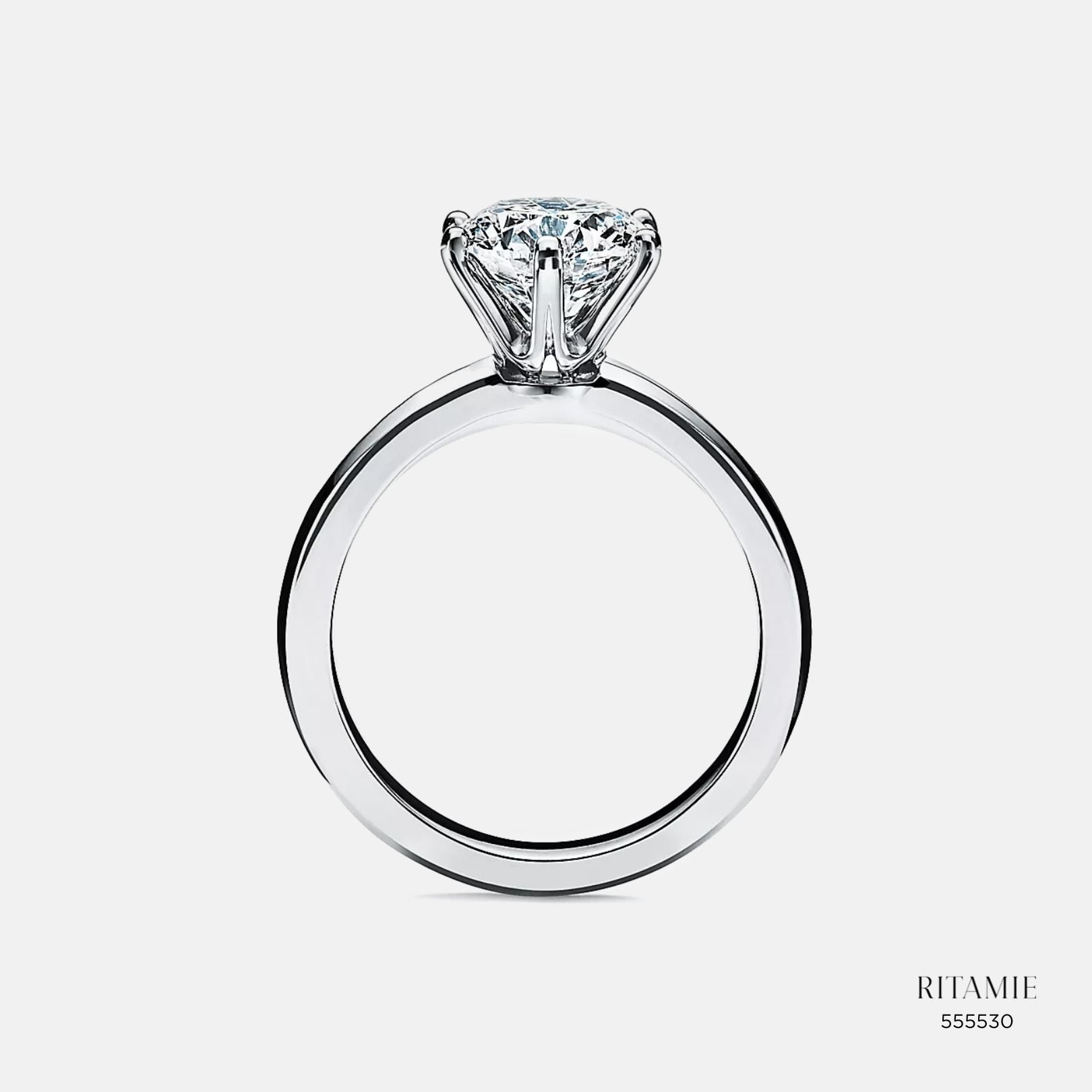 Infinity Glow 10K White Gold Lab Diamond Ring 555530