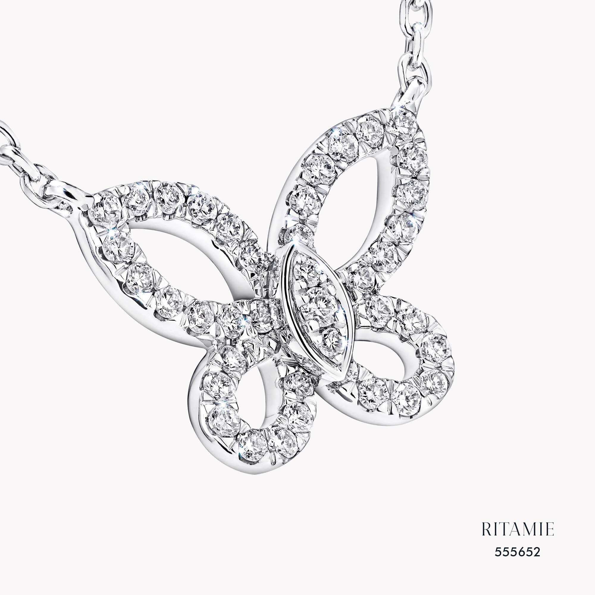 Butterfly Whispers Lab-Grown Diamond Necklace 555652