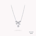 Fluttering Dewdrop Diamond Necklace