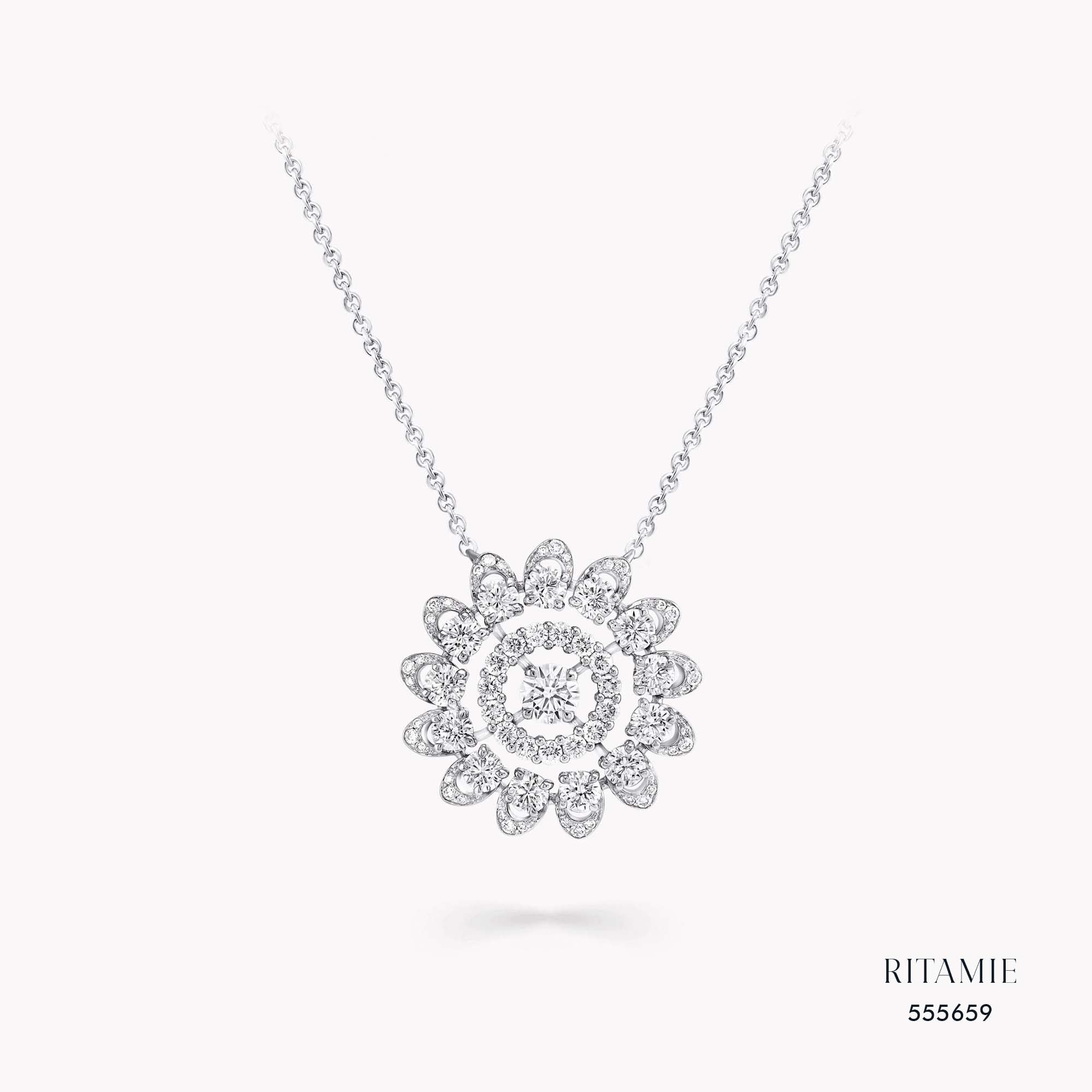 Solara Bloom Lab-Grown Diamond Necklace 555659