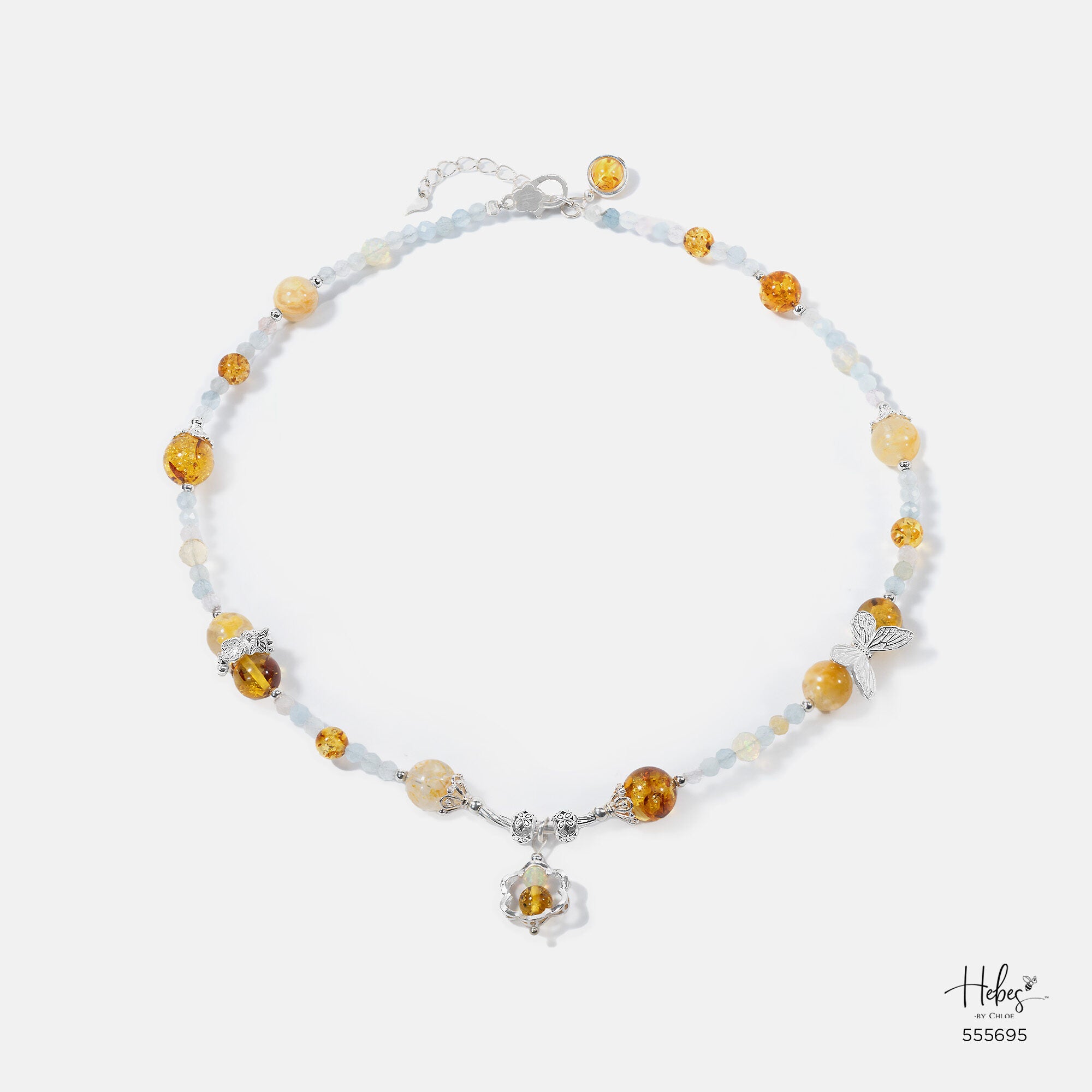 Summer Retreat Yellow Amber Necklace 555695