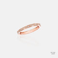 Rose Gold Pavé Diamond Band Ring 555699