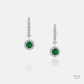 Imperial Emerald Lab Grown Diamond Earrings 555749