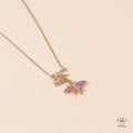 Hebes Pink Bee Necklace 555769