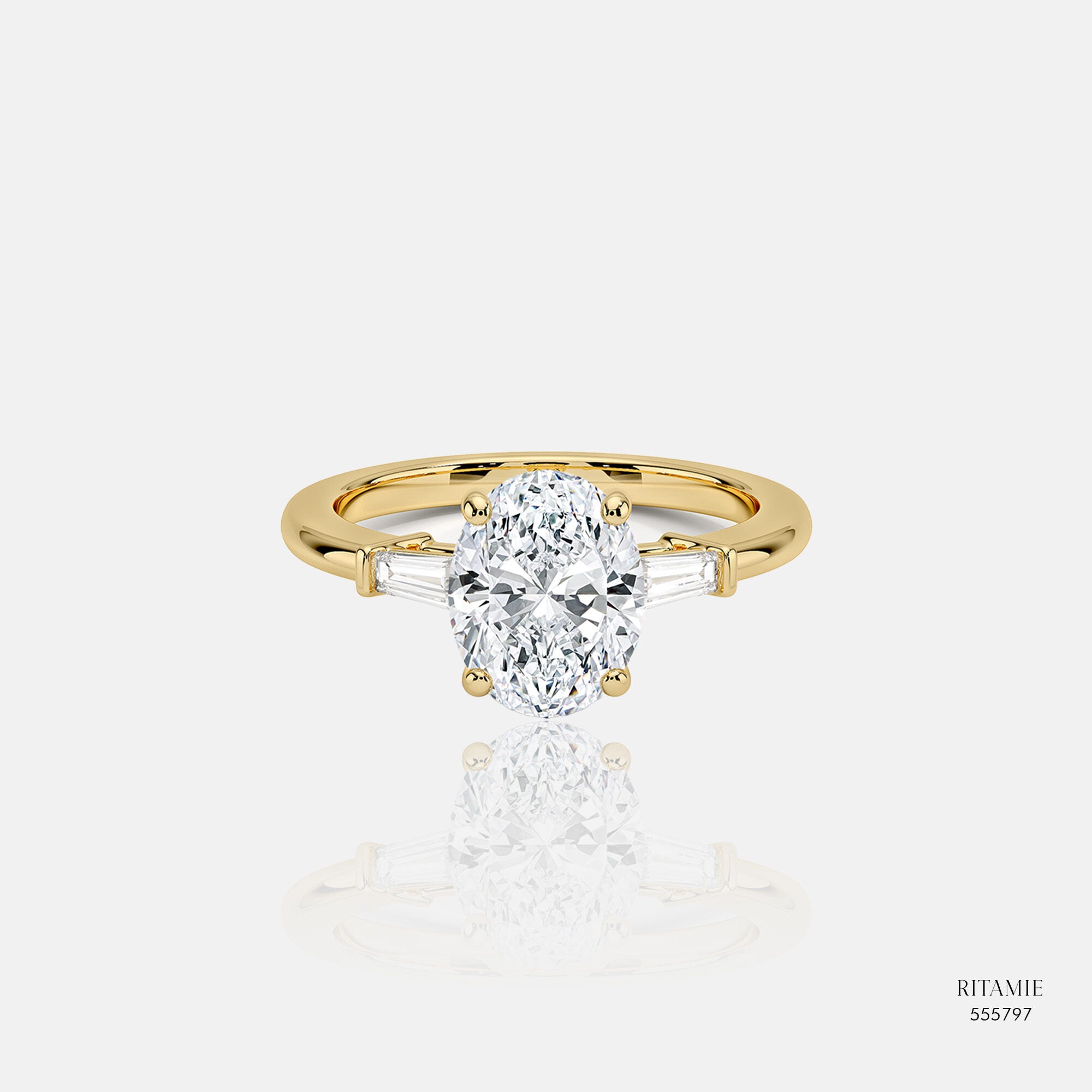 Vera Baguette Lab-Grown Diamond Ring 555797