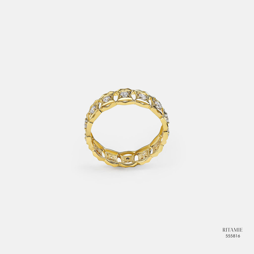Mossanite Diamond Fortune Ring