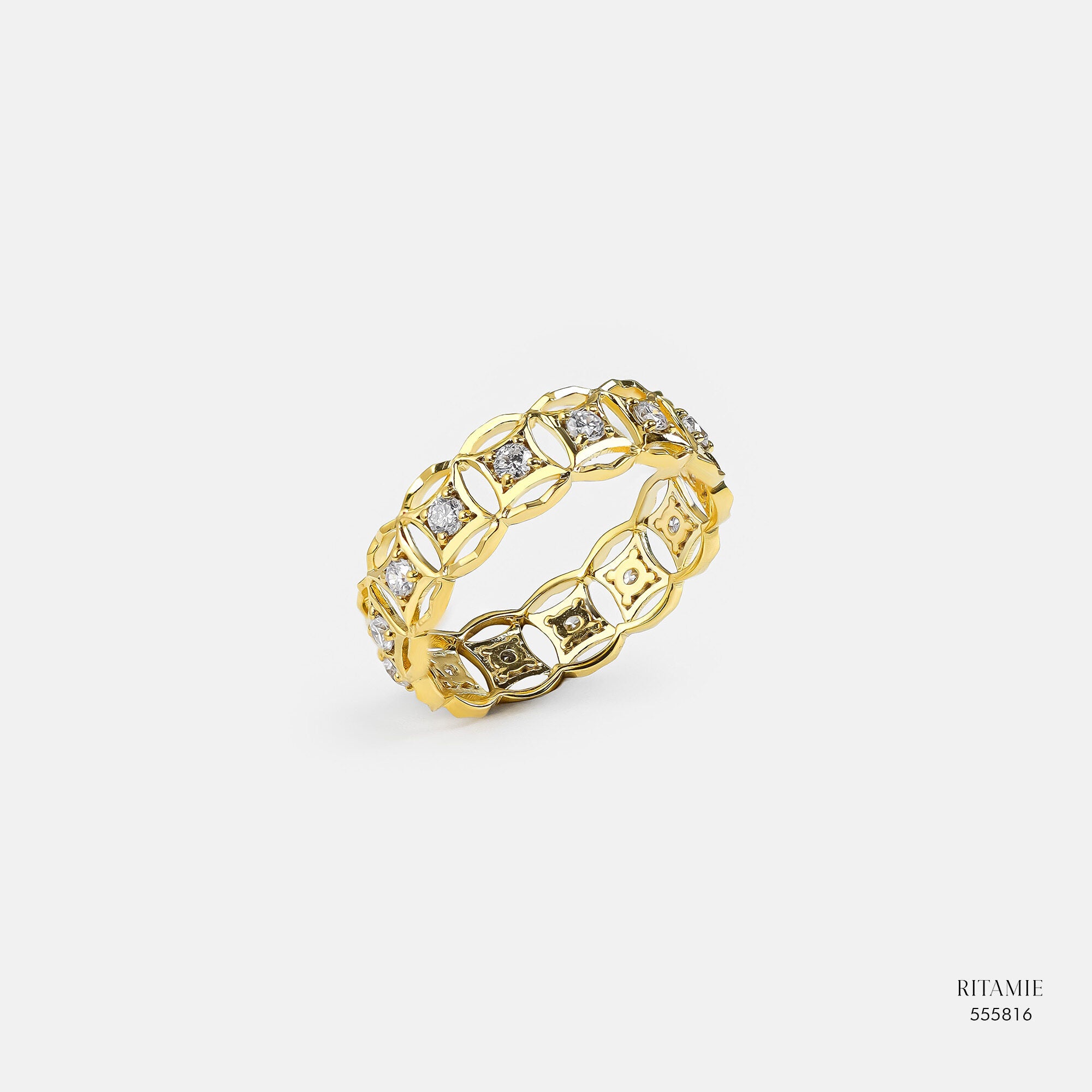Mossanite Diamond Fortune Ring