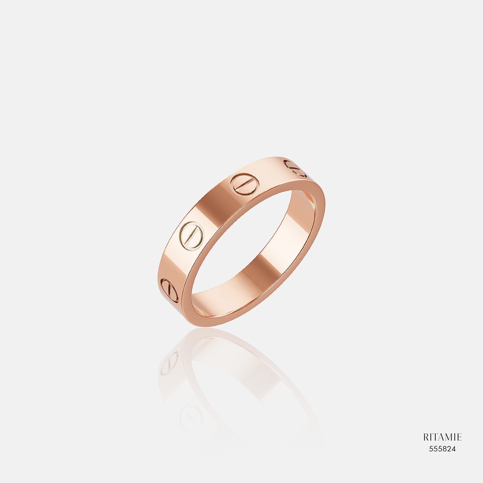 Vow Band Rose Gold Ring 555824