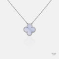 Lilac Bloom White Gold Necklace 555848