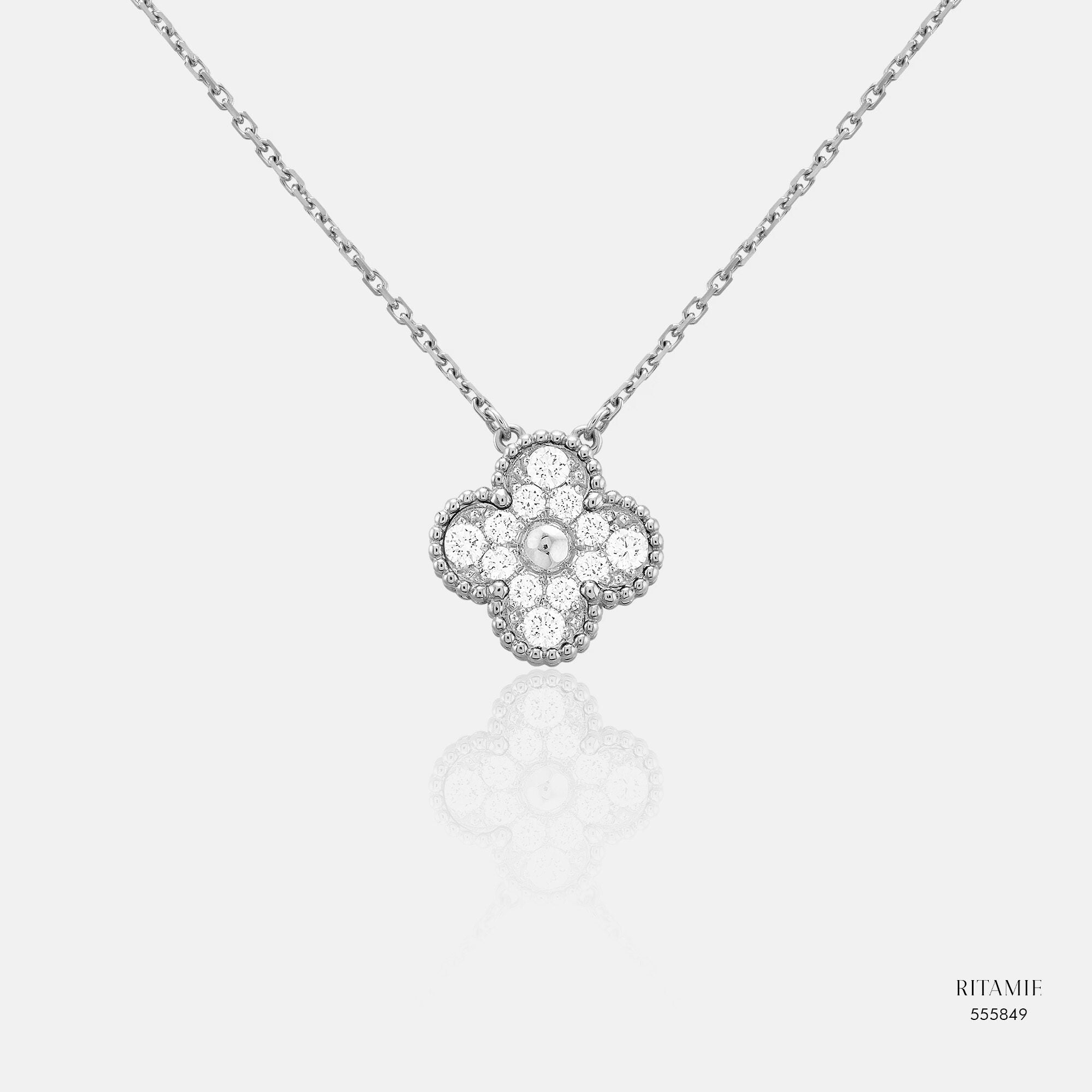 Stellar Bloom Natural Diamond Necklace 555849