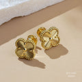 Golden Clover Yellow Gold Earrings 555899