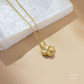 Golden Clover Yellow Gold Bracelet Necklace 555901