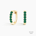 Soirée Emerald Huggie Earrings 555931