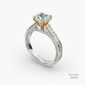 Eternal Round White Engagement Ring 556018