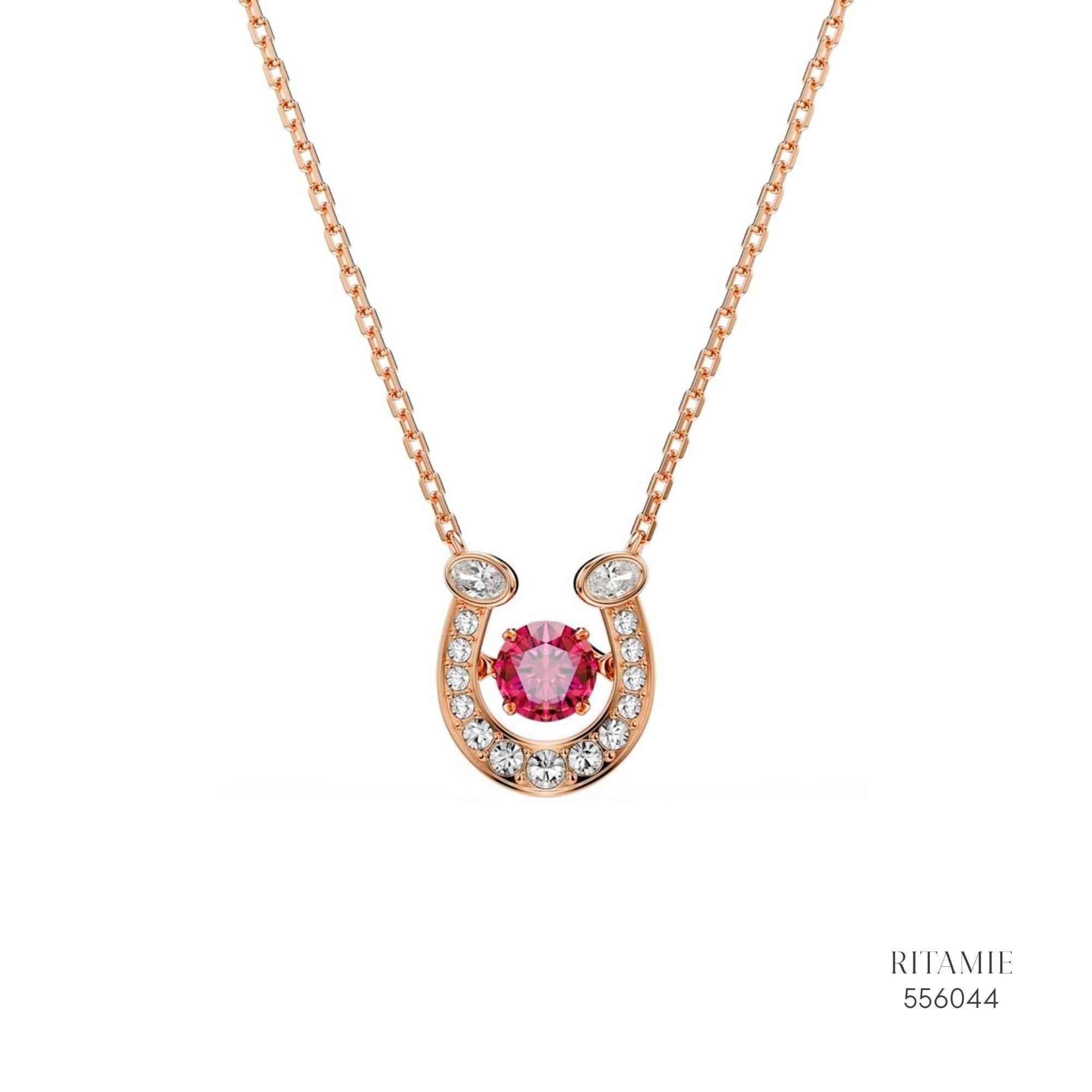Ruby Curve Diamond Necklace 556044
