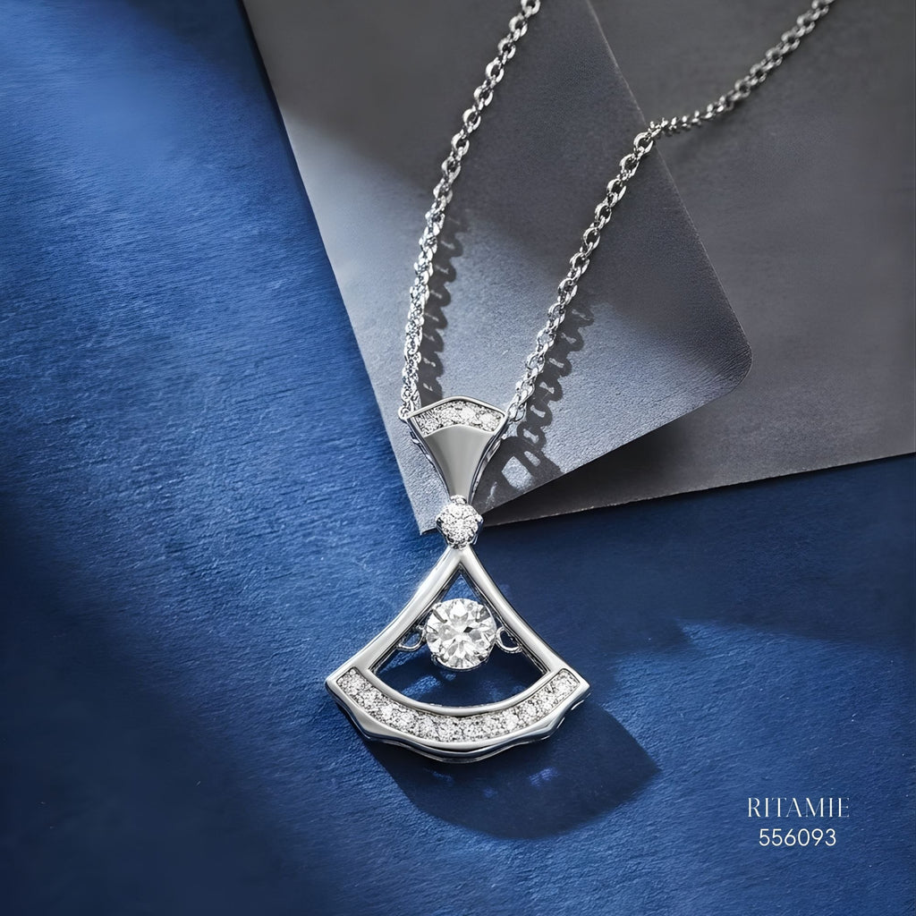 The Diva?s Dream Silver Moissanite Necklace 556093