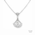 The Diva?s Whisper Silver Moissanite Necklace 556102