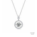 The Luminous Galaxy Silver Moissanite Necklace 556109