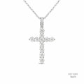 The Sacred Radiance Silver Moissanite 1.15ct Necklace 556111