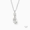 The Celestial Drop Silver Moissanite Necklace 556119