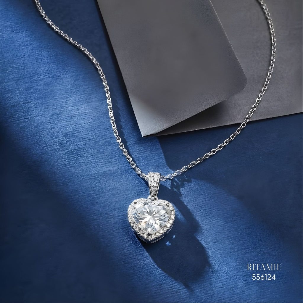 The Infinite Love Silver Moissanite Necklace 556124