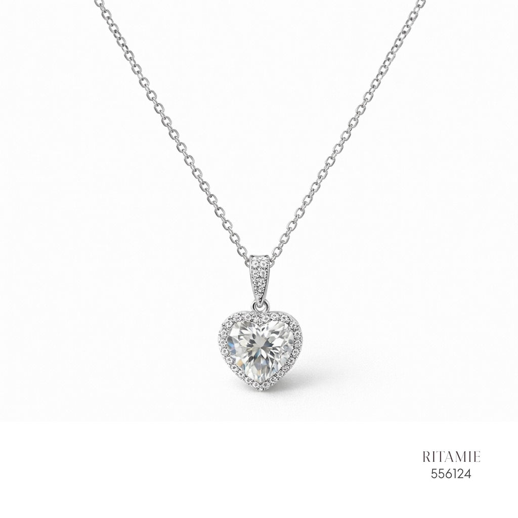 The Infinite Love Silver Moissanite Necklace 556124