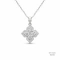 The Lucky Radiance Silver Moissanite Necklace 556130