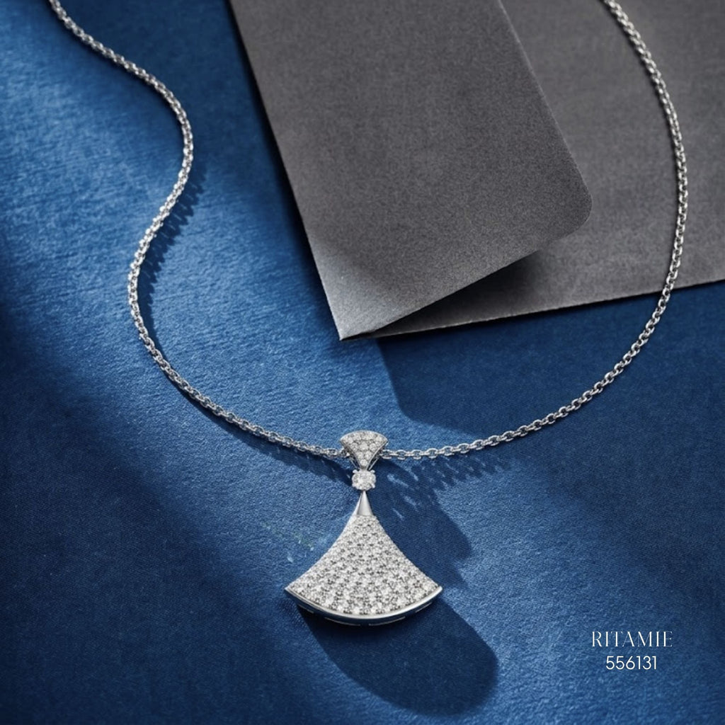 The Diva?s Spark Silver Moissanite Necklace 556131