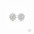 The Stellar Sunflower Silver Moissanite Studs 556146