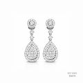 The Pearly Majesty Silver Moissanite Earrings 556178