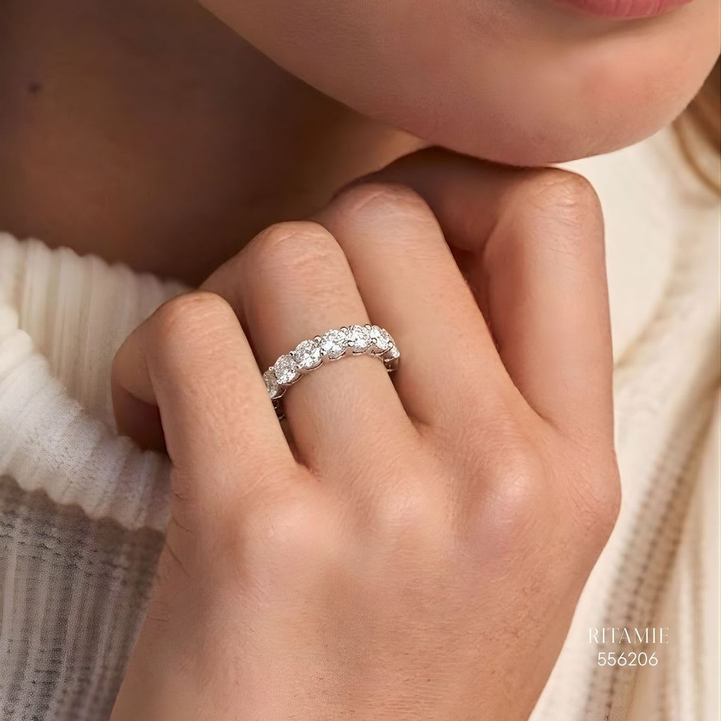 Eternal Brilliance Silver Moissanite Ring 556206