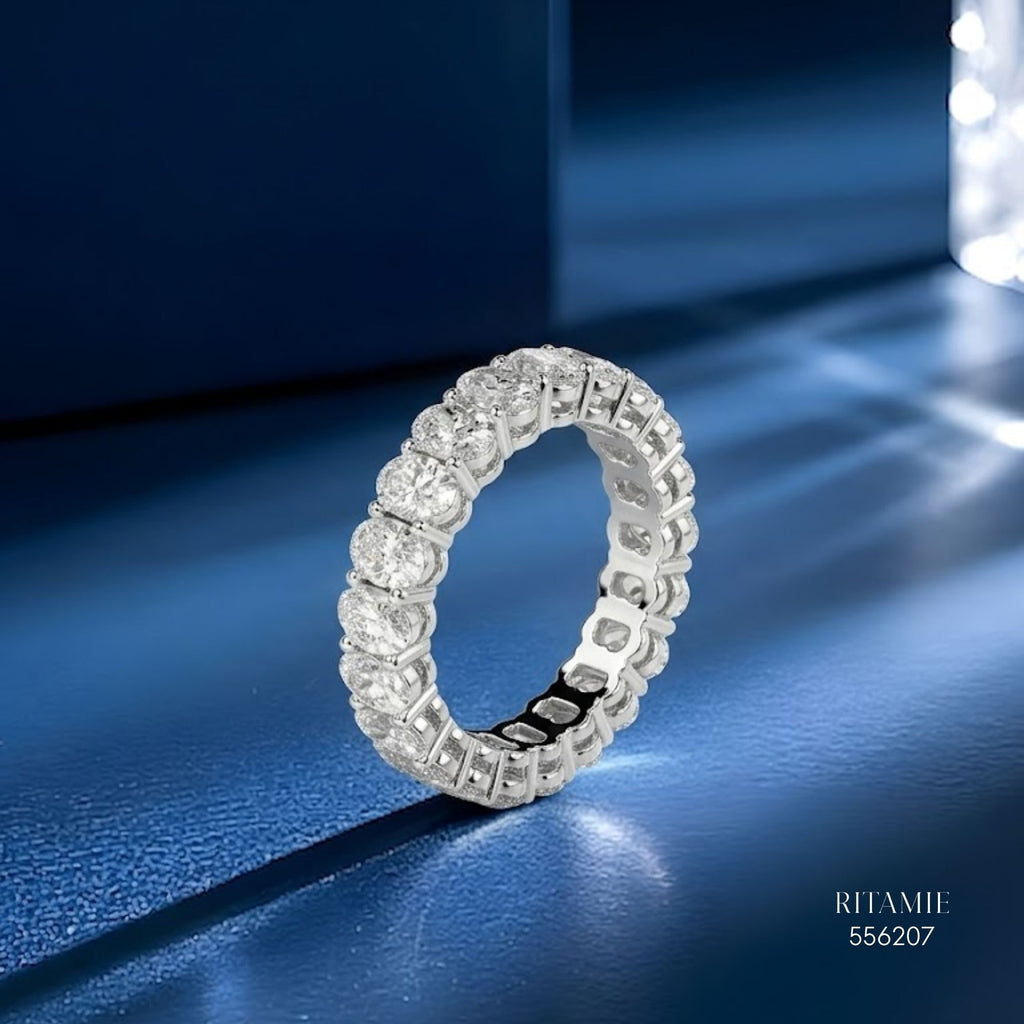 Oval Eternal Brilliance Moissanite Eternity Ring 556207
