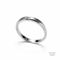 Minimalist Tension Moissanite Silver Ring 556218