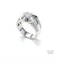 The Urban Sovereign Silver Moissanite Ring 556225