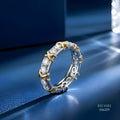 The Eternal Cross Silver Moissanite Ring 556229