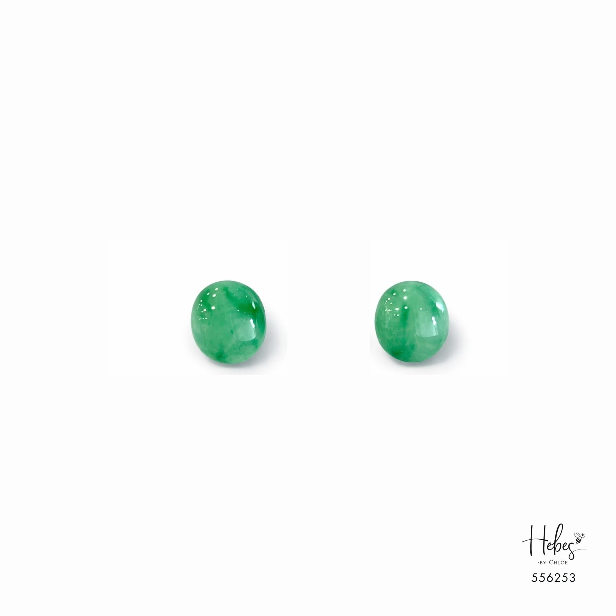 Natural Burmese Jadeite Myanmar Earrings 556253