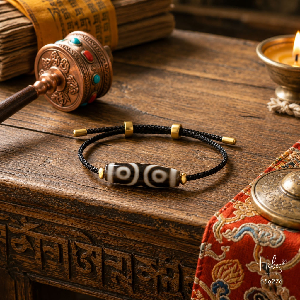 The Infinite Fortune 3-Eye Dzi Bracelet 556276