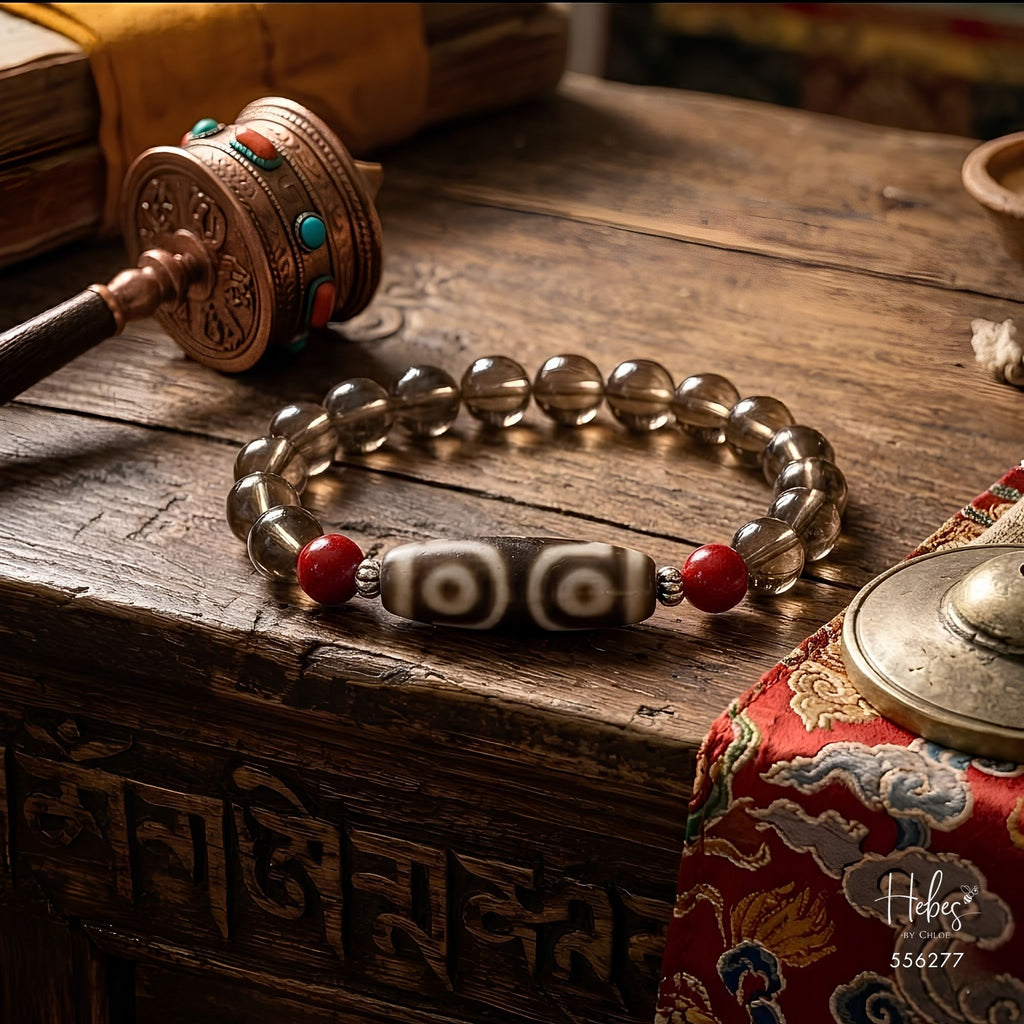 The Prosperity Core 3-Eye Dzi Bracelet 556277