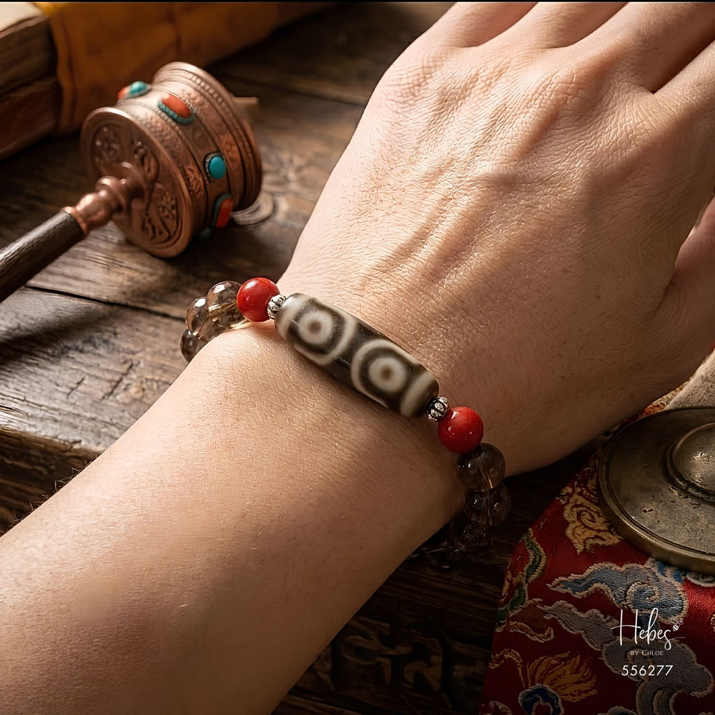 The Prosperity Core 3-Eye Dzi Bracelet 556277