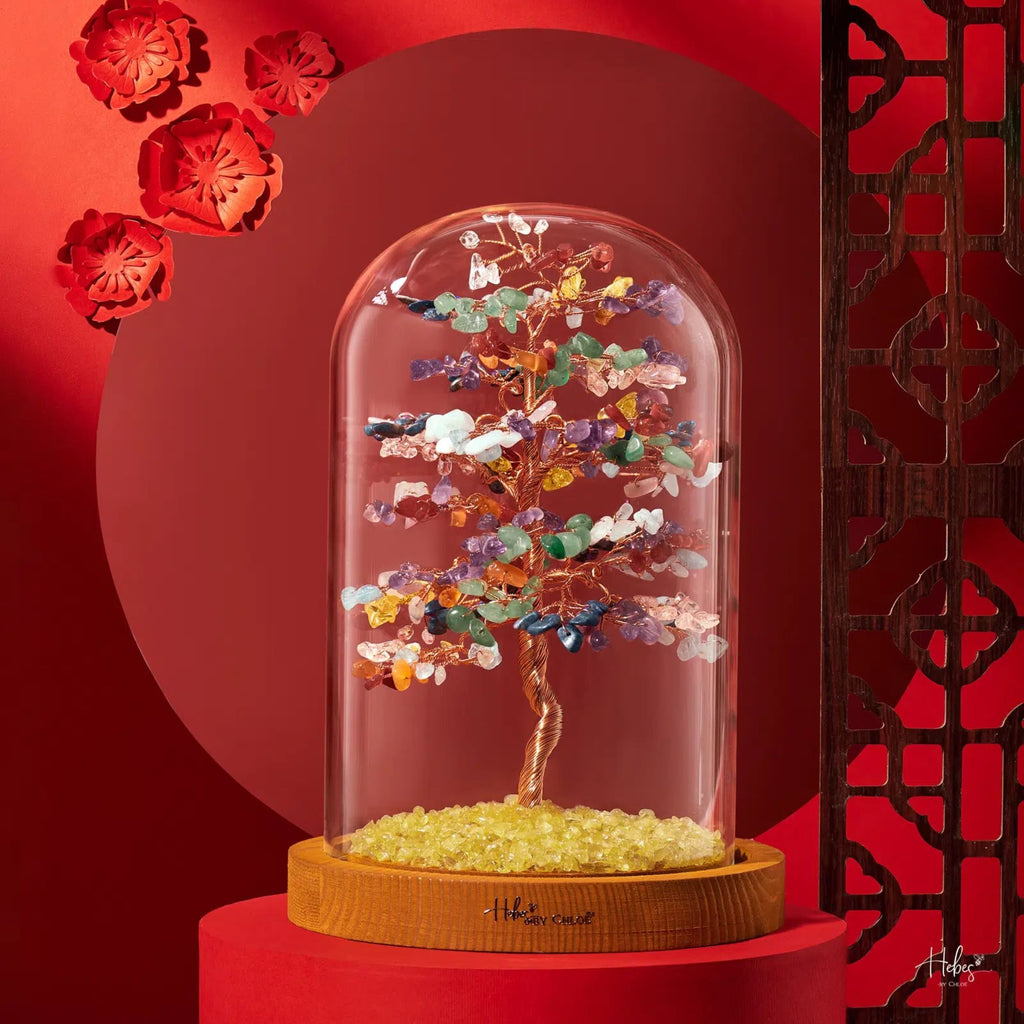 Hebes Feng Shui Tree Seven Chakra Stone Medium HC981039