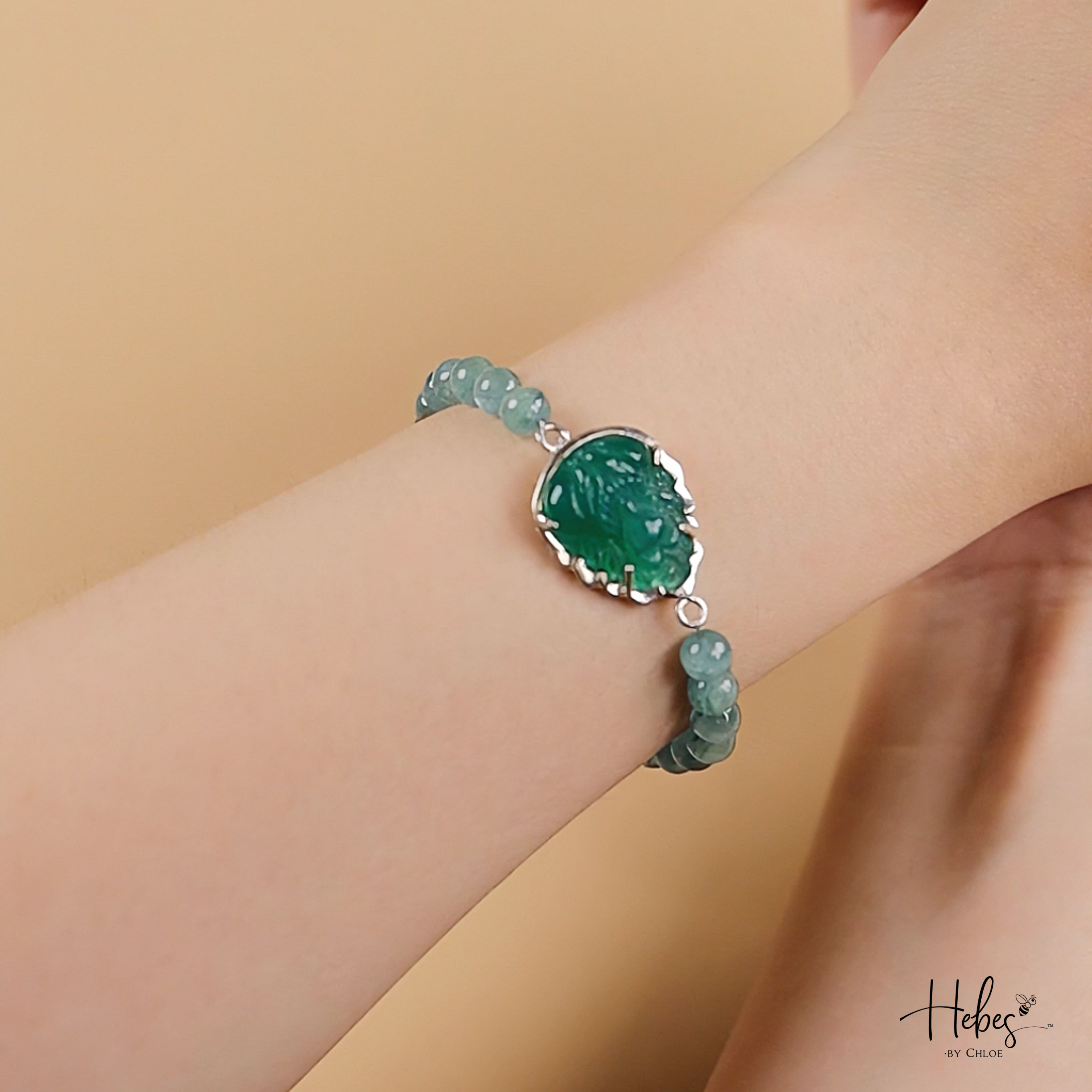Turquoise Carved Charm Bracelet 993542