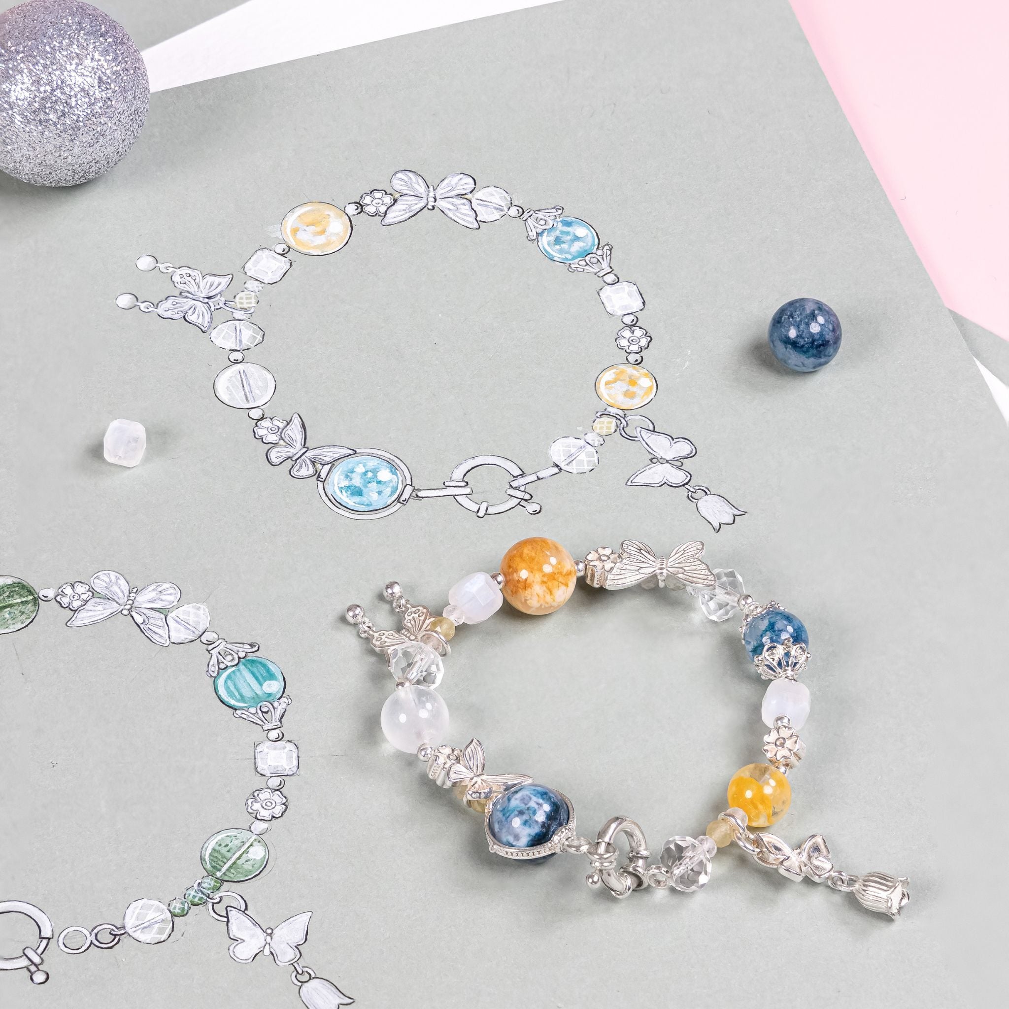 Winter Blessings Crytsal Wings Lodolite Bracelet 993594