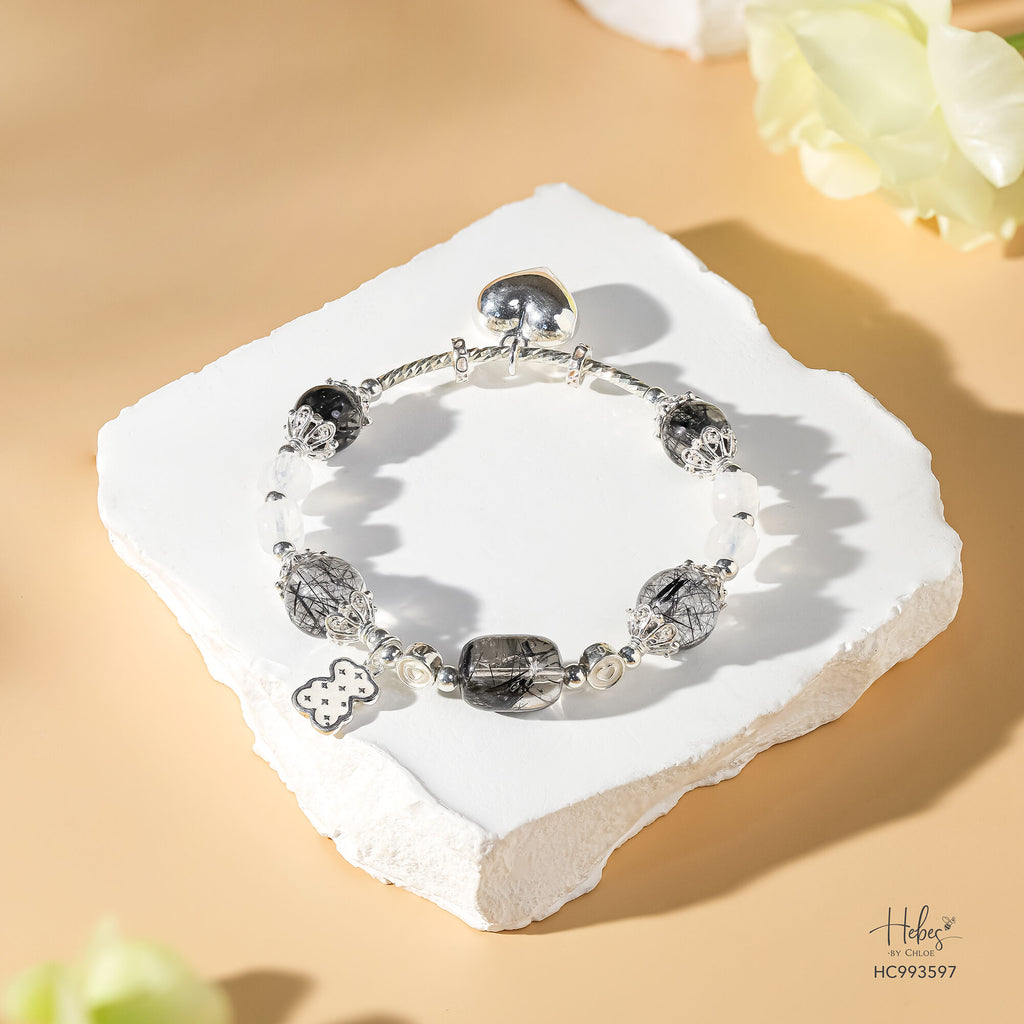 Grateful Heart Radiant Vision Black Rutilated Quartz Bracelet 993597
