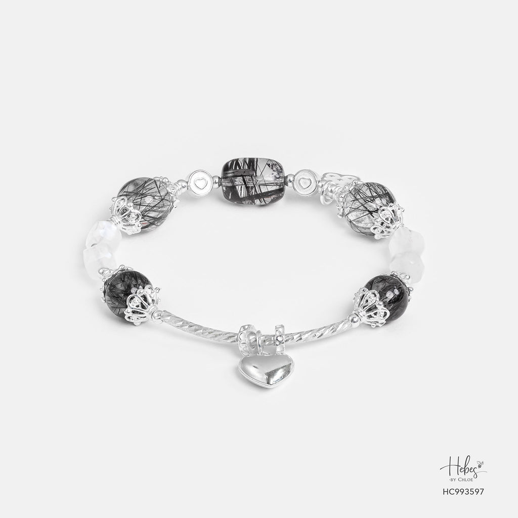 Grateful Heart Radiant Vision Black Rutilated Quartz Bracelet 993597