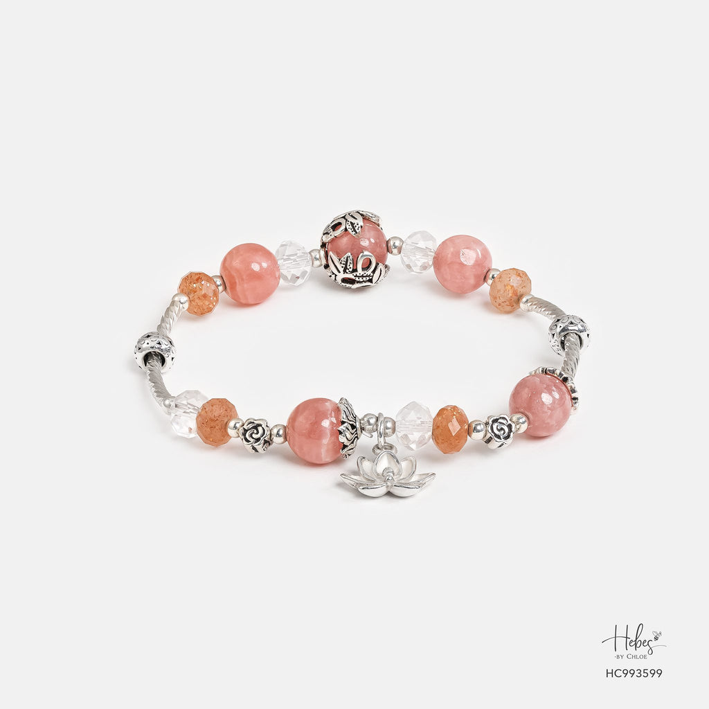 Grateful Heart Inner Clarity Rhodochrosite Bracelet 993599